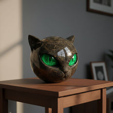 Lade das Bild in den Galerie-Viewer, Mystica – Die schwarze Wächterkatze aus Stein