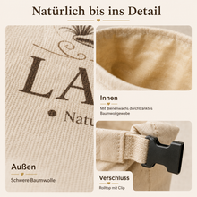 Carica l'immagine nel visualizzatore di Gallery, LaibLiebe – Handgemachter natürlicher Brotbeutel aus Bienenwachs