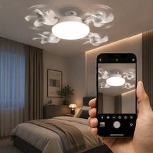 Lade das Bild in den Galerie-Viewer, FreiKlima Pro Klimaventilator 2in1 – 4-Flügel einklappbarer Deckenventilator mit Kühlfunktion, Licht & Fernbedienung