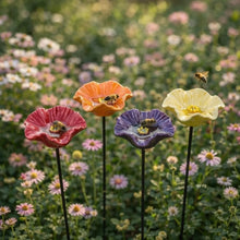 Carica l'immagine nel visualizzatore di Gallery, Magici Fiori delle Api – Abbeveratoi in Ceramica Resistenti alle Intemperie, Set da 4