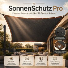 Carica l'immagine nel visualizzatore di Gallery, SonnenSchutz Pro – Premium Sonnenschutz-Netz für Terrasse & Garten