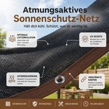 Carica l'immagine nel visualizzatore di Gallery, SonnenSchutz Pro – Premium Sonnenschutz-Netz für Terrasse & Garten