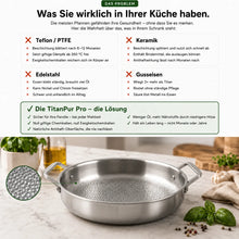 Lade das Bild in den Galerie-Viewer, TitanPur Pro – Bratpfanne für Induktion & alle Herdarten