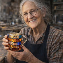 Lade das Bild in den Galerie-Viewer, Handgemachte 3D Leseglück-Tasse - Original