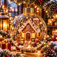 Lade das Bild in den Galerie-Viewer, WinterWunder – leuchtende 3D-Weihnachtskugel mit Miniaturwelt