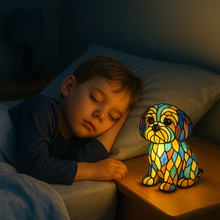 Lade das Bild in den Galerie-Viewer, Leuchthund - handgefertigte Lampe, die Herzen erstrahlen lässt