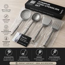 Lade das Bild in den Galerie-Viewer, TitanPur Utensilien-Set zum Kochen und Grillen