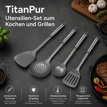 Lade das Bild in den Galerie-Viewer, TitanPur Utensilien-Set zum Kochen und Grillen