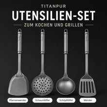 Lade das Bild in den Galerie-Viewer, TitanPur Utensilien-Set zum Kochen und Grillen