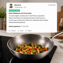 Lade das Bild in den Galerie-Viewer, TitanPure Pro – Beschichtungsfreie Wok-Pfanne ohne PFAS & PTFE