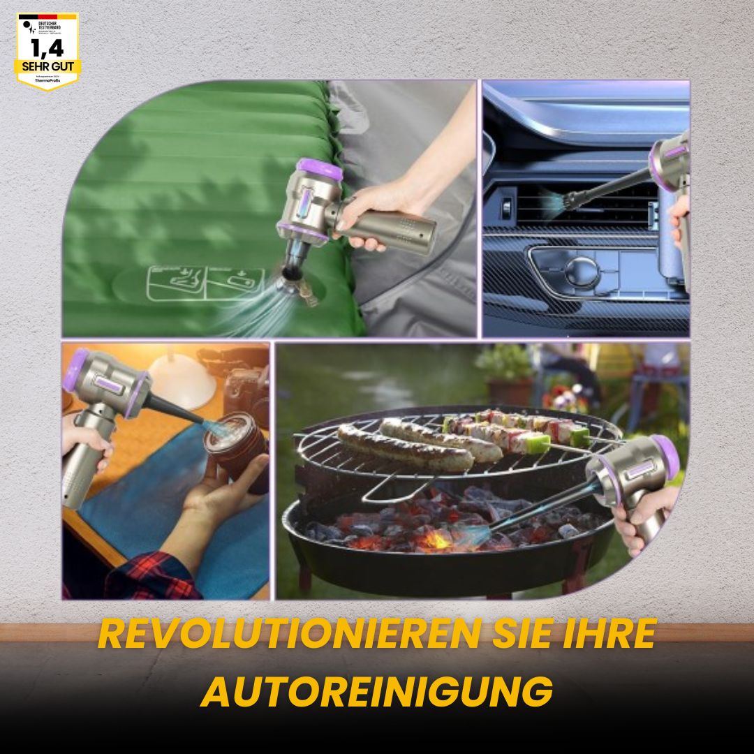 TurboX - 4 in 1 Power-Handstaubsauger - das Original