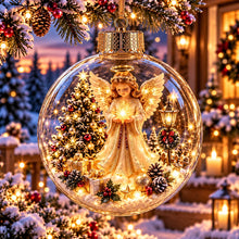 Lade das Bild in den Galerie-Viewer, WinterWunder – leuchtende 3D-Weihnachtskugel mit Miniaturwelt
