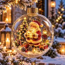 Lade das Bild in den Galerie-Viewer, WinterWunder – leuchtende 3D-Weihnachtskugel mit Miniaturwelt
