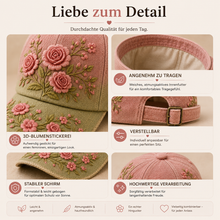 Lade das Bild in den Galerie-Viewer, BlütenCharme – Elegante 3D-Blumen-Kappe
