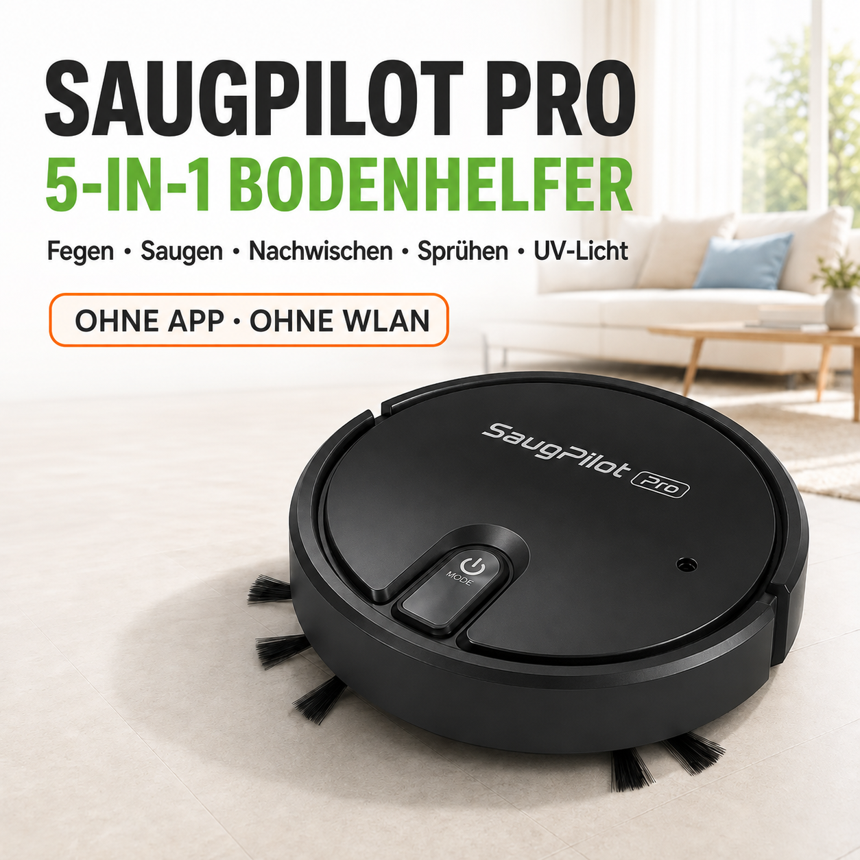 SaugPilot Pro – der kompakte Bodenhelfer für jeden Tag
