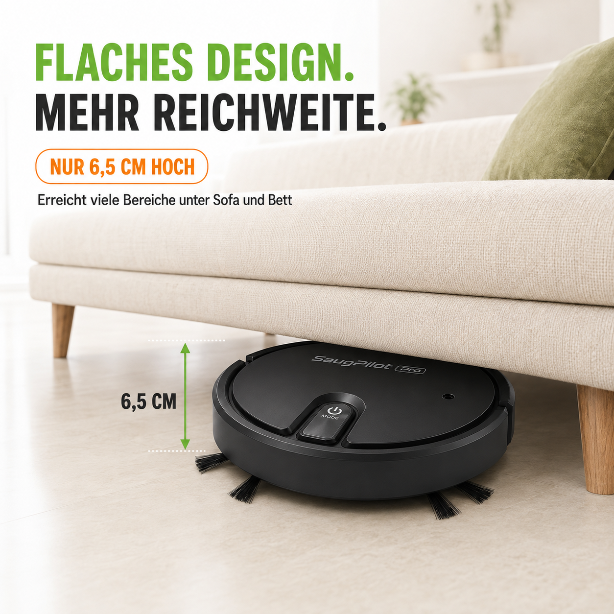 SaugPilot Pro – der kompakte Bodenhelfer für jeden Tag