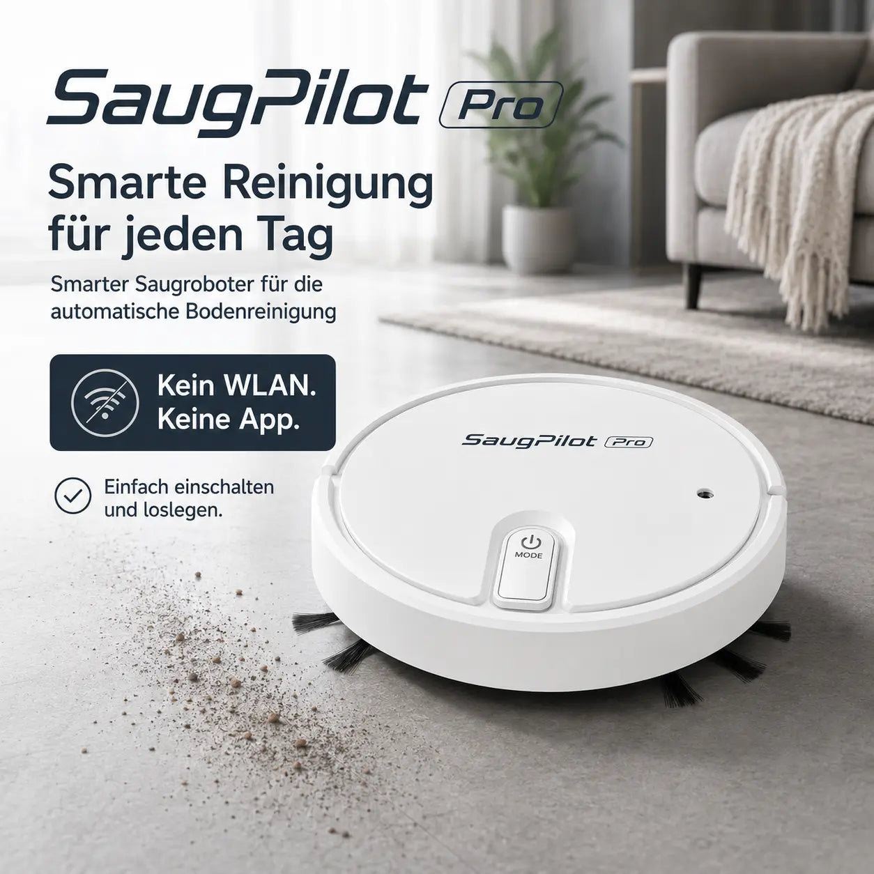 SaugPilot Pro – Smarter 5-in-1 Saugroboter für die tägliche Bodenreinigung