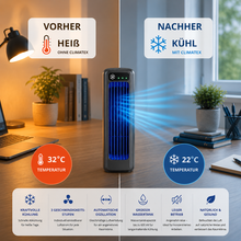 Lade das Bild in den Galerie-Viewer, ClimateX - Mobile Klimakühler – Keine Installation nötig | Kühlt sofort mit einem Druck
