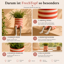 Lade das Bild in den Galerie-Viewer, FrechTopf – der Pflanztopf mit Persönlichkeit
