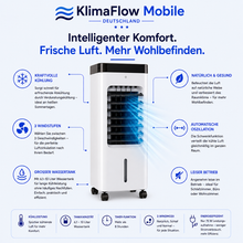 Lade das Bild in den Galerie-Viewer, KlimaFlow Mobile - Mobiler Luftkühler – Keine Installation erforderlich | Kühlt bis zu 50 m²
