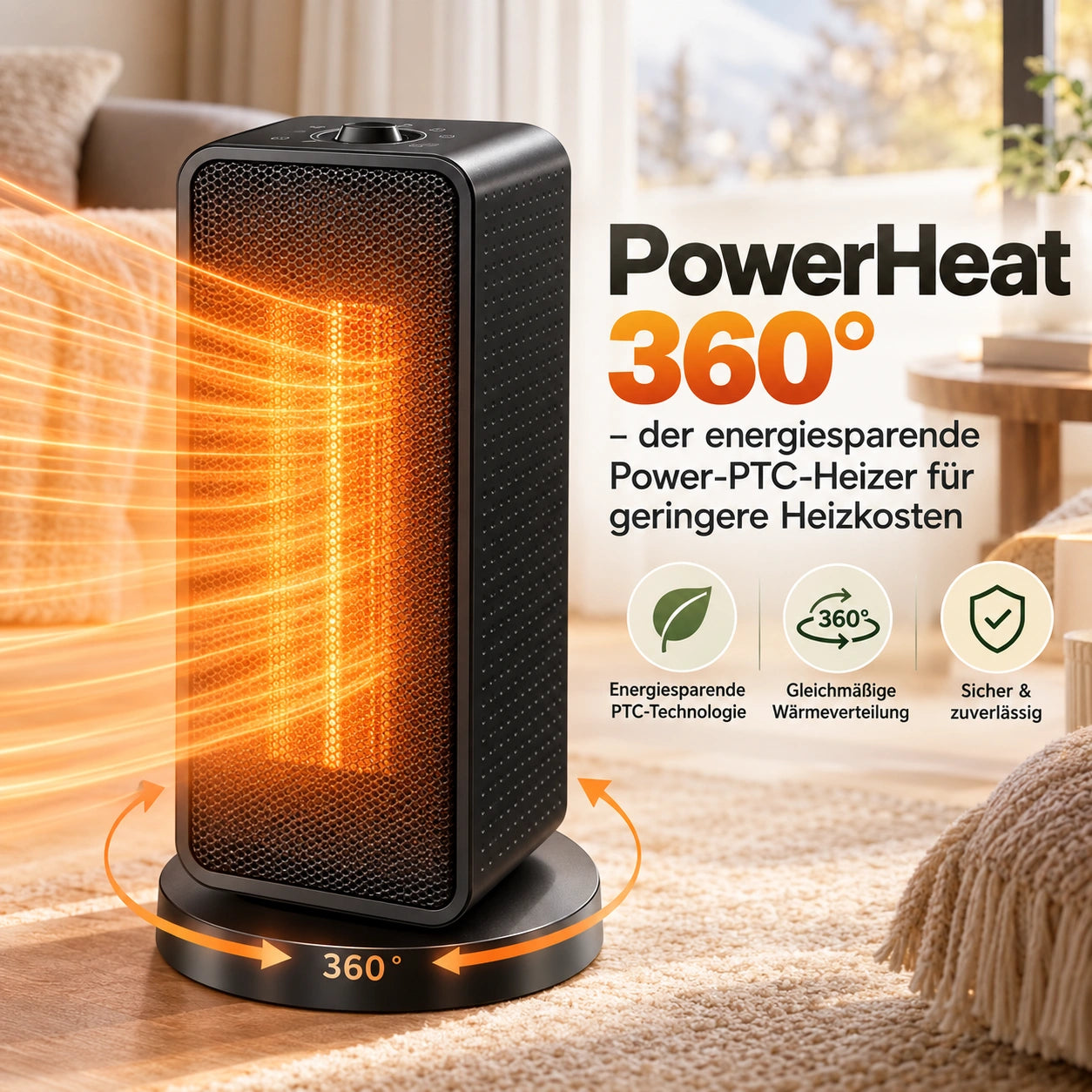 PowerHeat 360° – der energiesparende Power-PTC-Heizer für geringere Heizkosten