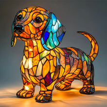 Lade das Bild in den Galerie-Viewer, Leuchthund - handgefertigte Lampe, die Herzen erstrahlen lässt
