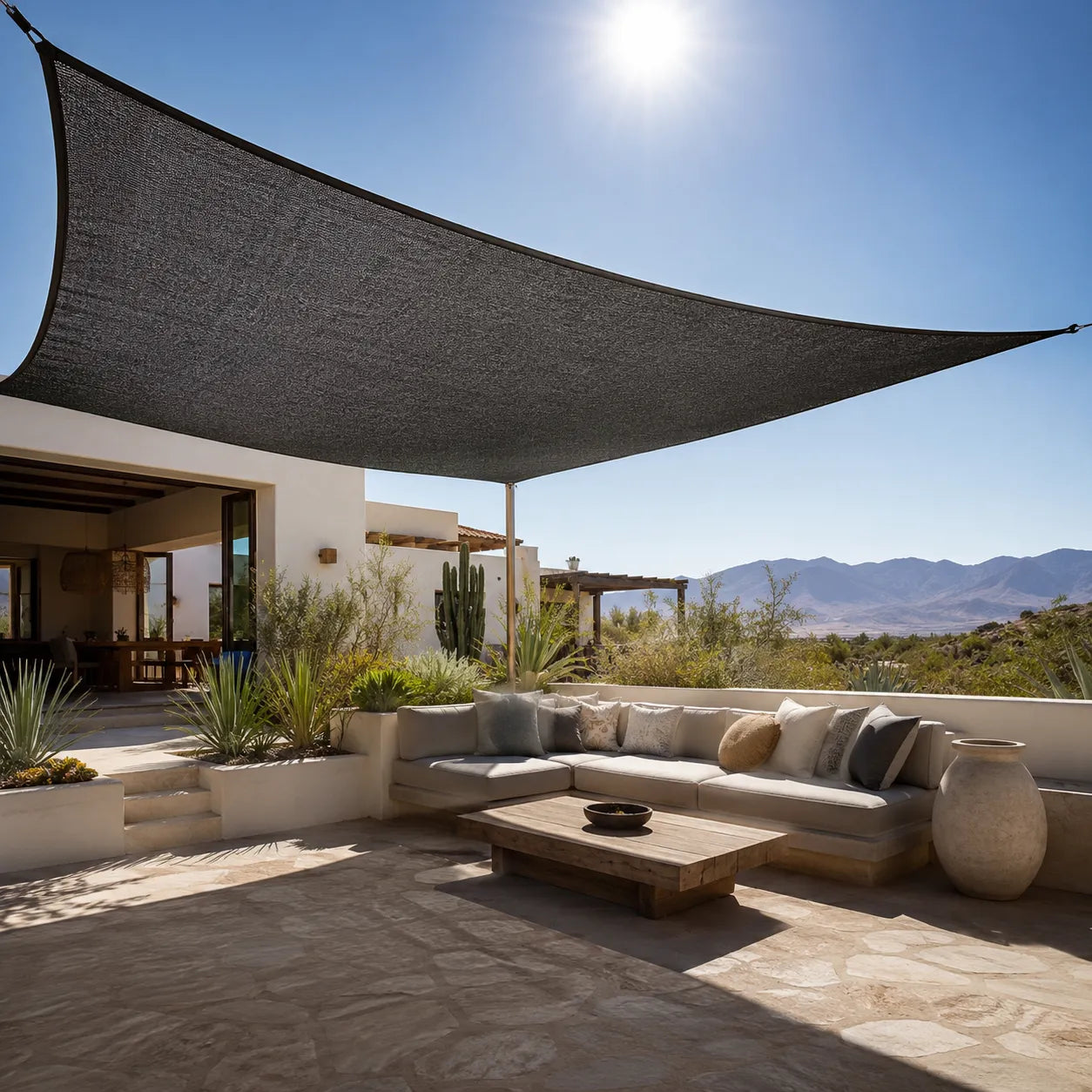 SonnenSchutz Pro – Premium Sonnenschutz-Netz für Terrasse & Garten