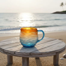 Carica l'immagine nel visualizzatore di Gallery, Bacio del sole – Tazza fatta a mano nei colori del tramonto
