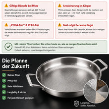 Lade das Bild in den Galerie-Viewer, TitanPur Pro – Bratpfanne für Induktion &amp; alle Herdarten
