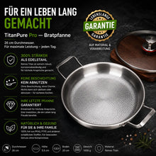 Lade das Bild in den Galerie-Viewer, TitanPur Pro – Bratpfanne für Induktion &amp; alle Herdarten