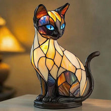 Lade das Bild in den Galerie-Viewer, Luna Leuchtkatze – handgefertigte Lampe, die Herzen erstrahlen lässt
