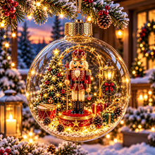 Lade das Bild in den Galerie-Viewer, WinterWunder – leuchtende 3D-Weihnachtskugel mit Miniaturwelt
