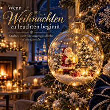 Lade das Bild in den Galerie-Viewer, WinterWunder – leuchtende 3D-Weihnachtskugel mit Miniaturwelt
