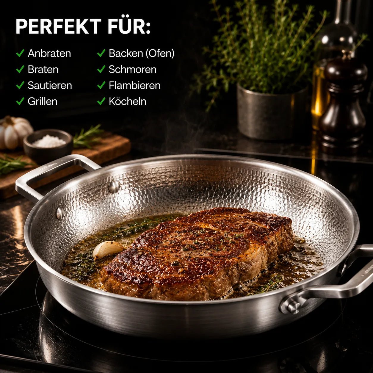 TitanPur Pro – Bratpfanne für Induktion & alle Herdarten