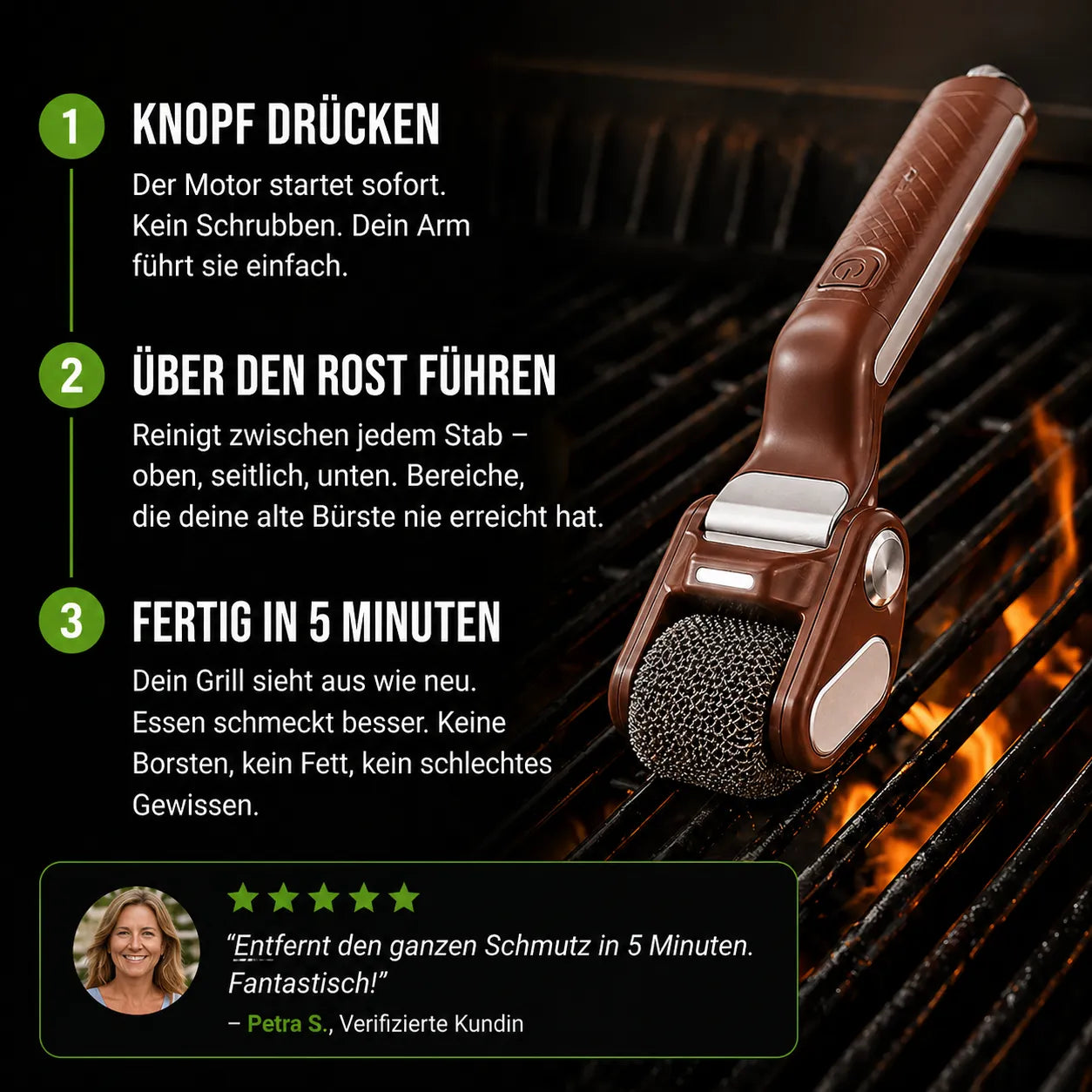 Spazzola per Barbecue GrillBlitz Pro