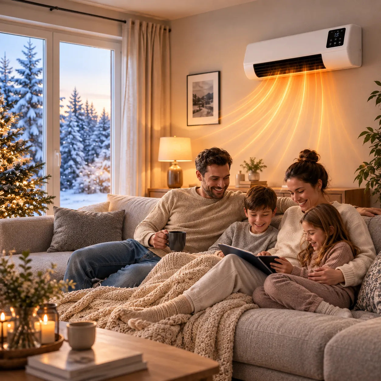 FreiKlima Pro – energiesparende tragbare Komfortheizung mit hoher Heizleistung & Sicherheitssystem ohne Installation | Bis 51 m²