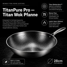 Lade das Bild in den Galerie-Viewer, TitanPure Pro – Beschichtungsfreie Wok-Pfanne ohne PFAS &amp; PTFE