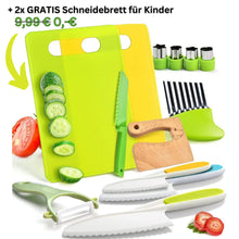Lade das Bild in den Galerie-Viewer, Kindersicheres Bio-Küchenset nach Montessori inkl. 2x GRATIS Kinder-Schneidebrett
