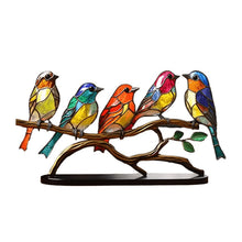 Carica l'immagine nel visualizzatore di Gallery, Opera d'arte fatta a mano - Scultura di uccelli colorata

